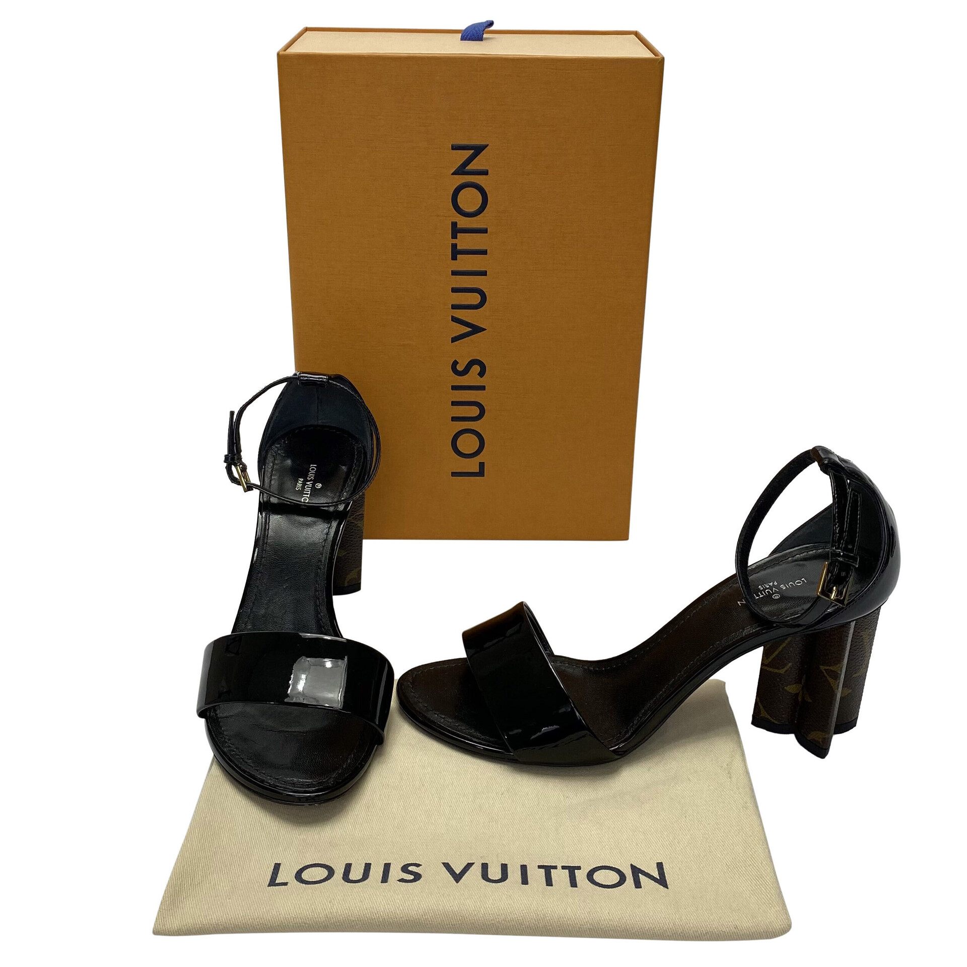 Sandália Louis Vuitton Silhouette Preta