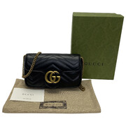 Bolsa Gucci Super Mini Marmont Preta