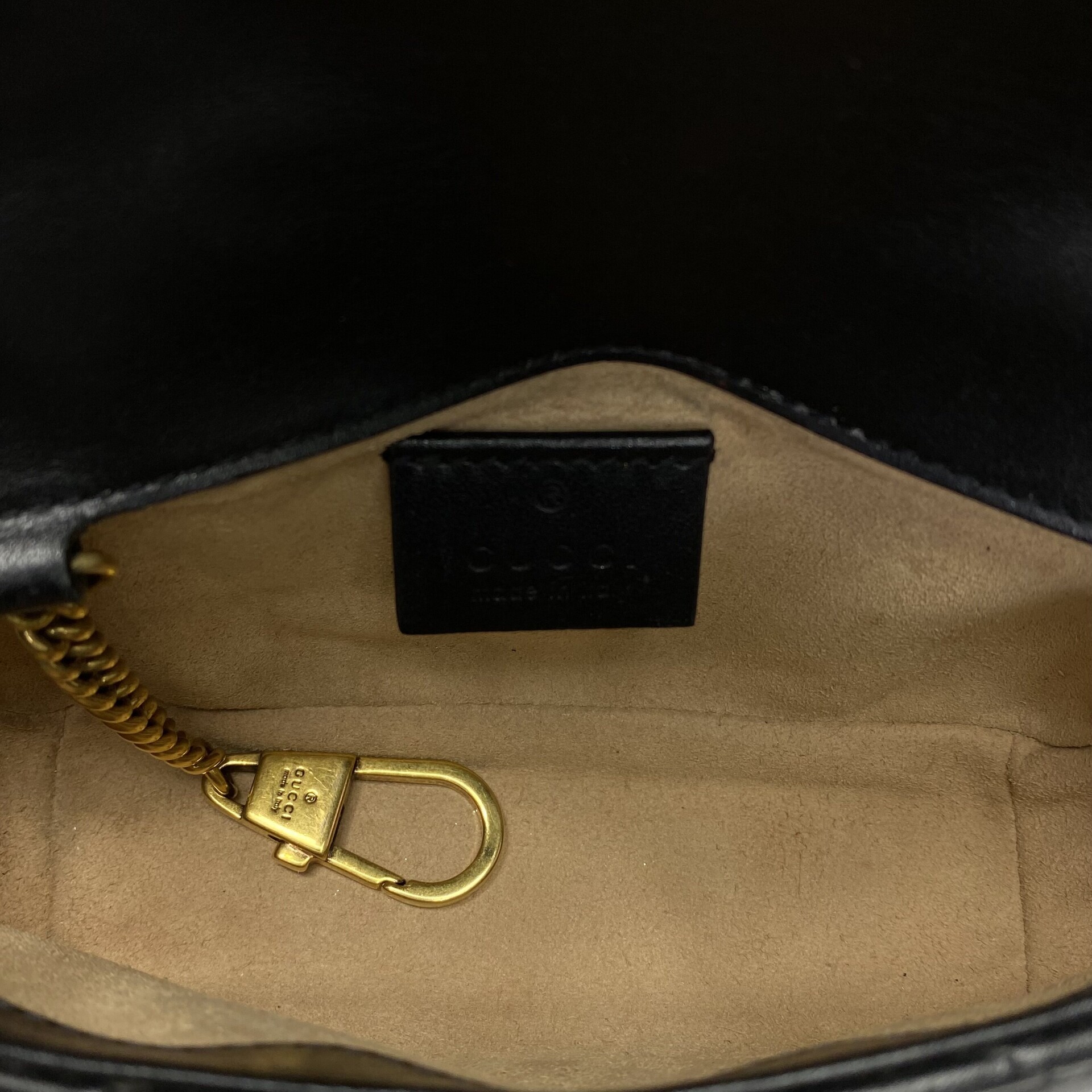 Bolsa Gucci Super Mini Preta