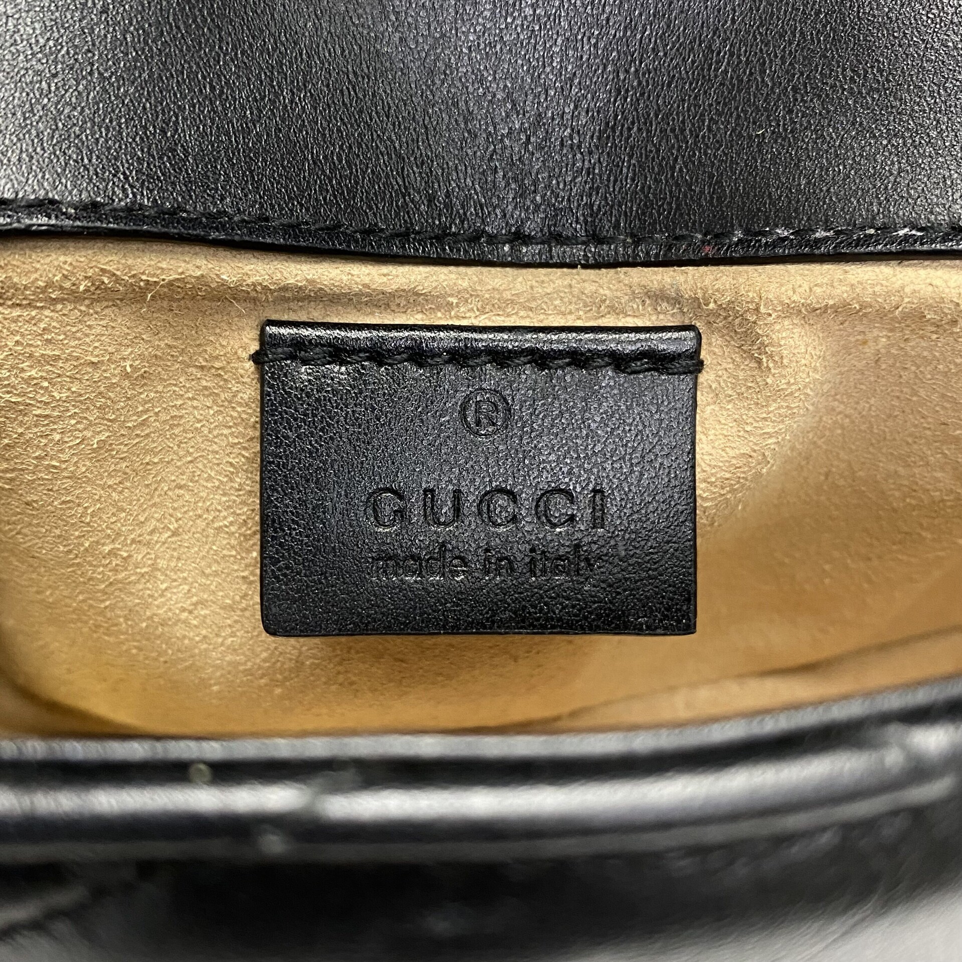 Bolsa Gucci Super Mini Preta