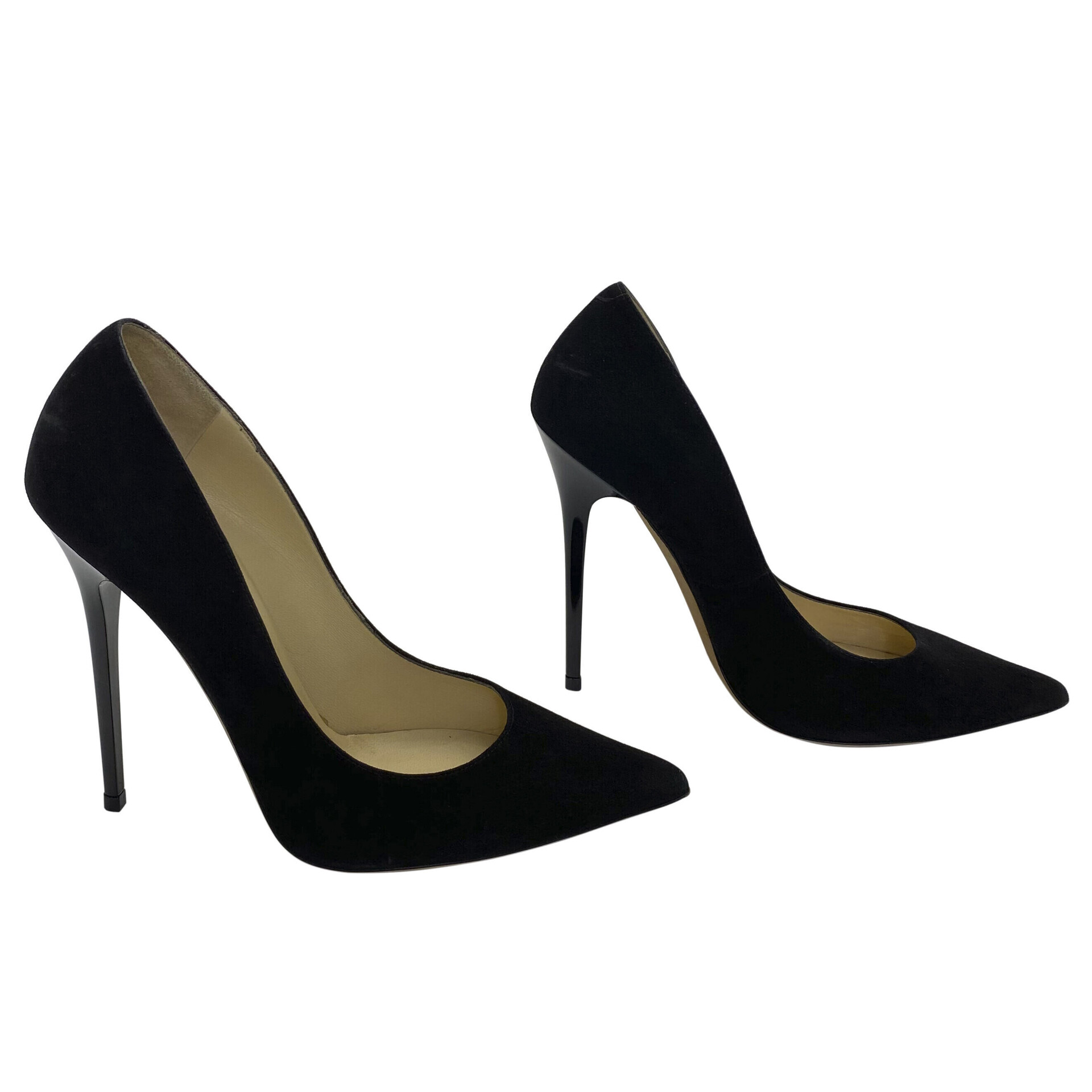 Scarpin Jimmy Choo Camurça Preto