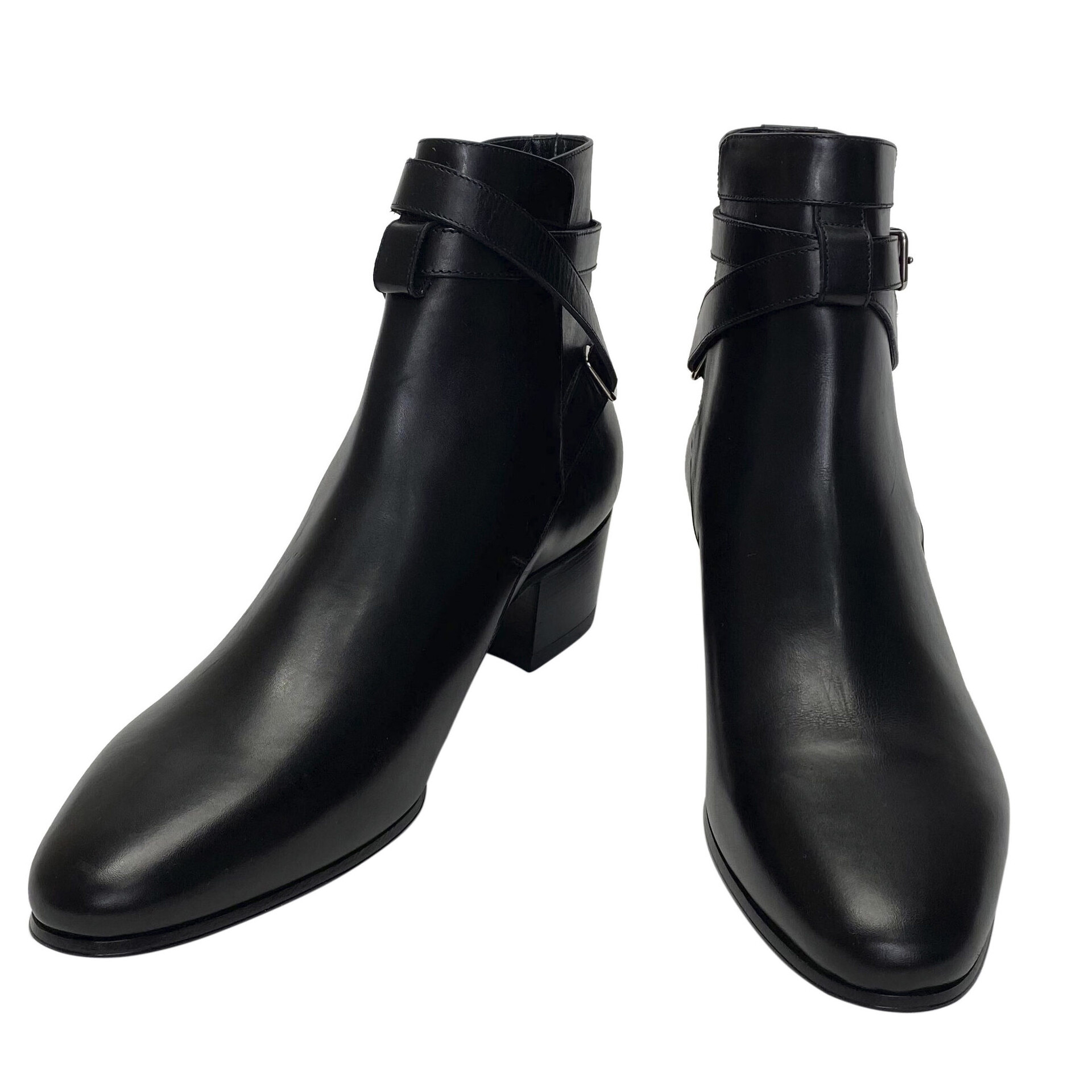 Bota Saint Laurent Couro Preto