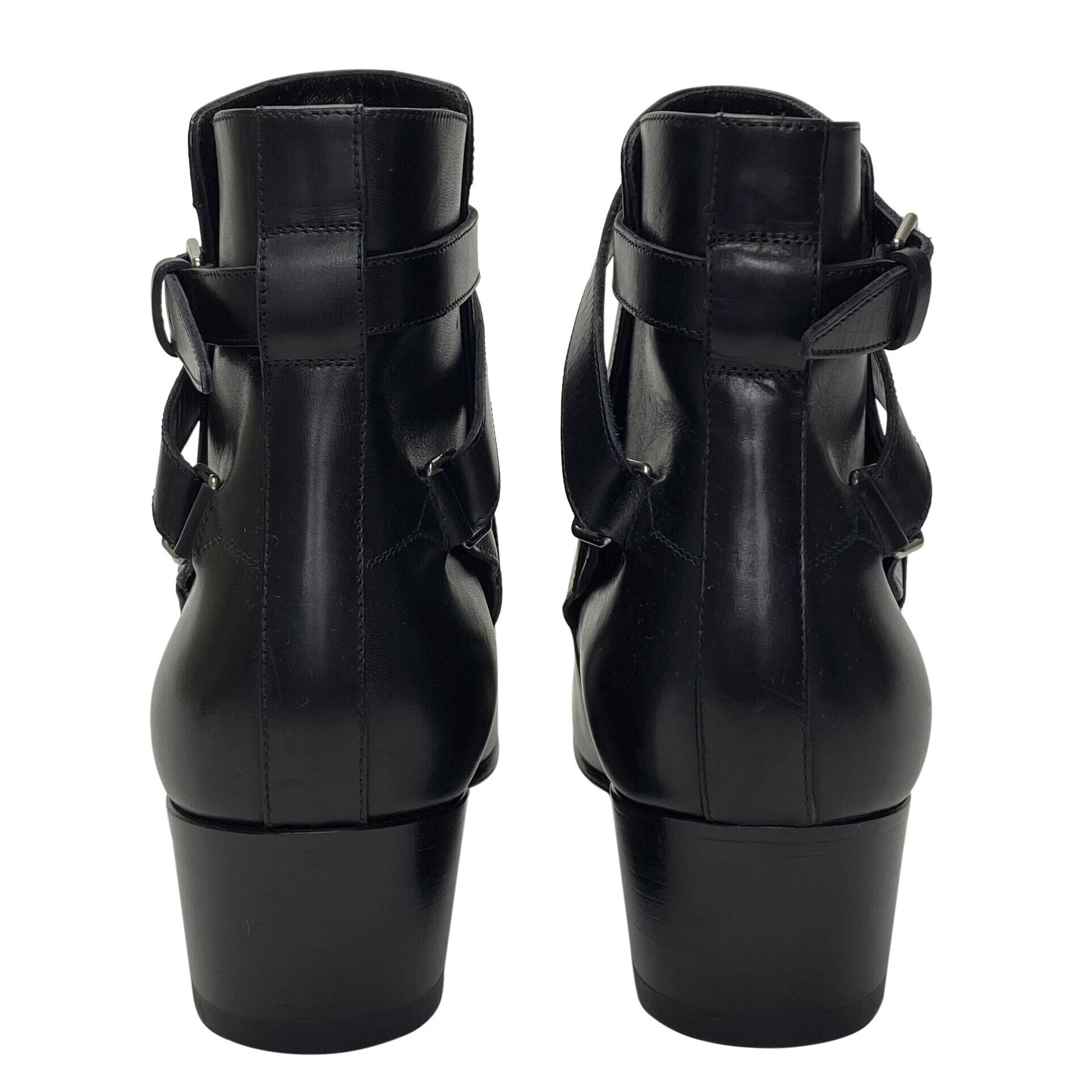 Bota Saint Laurent Couro Preto