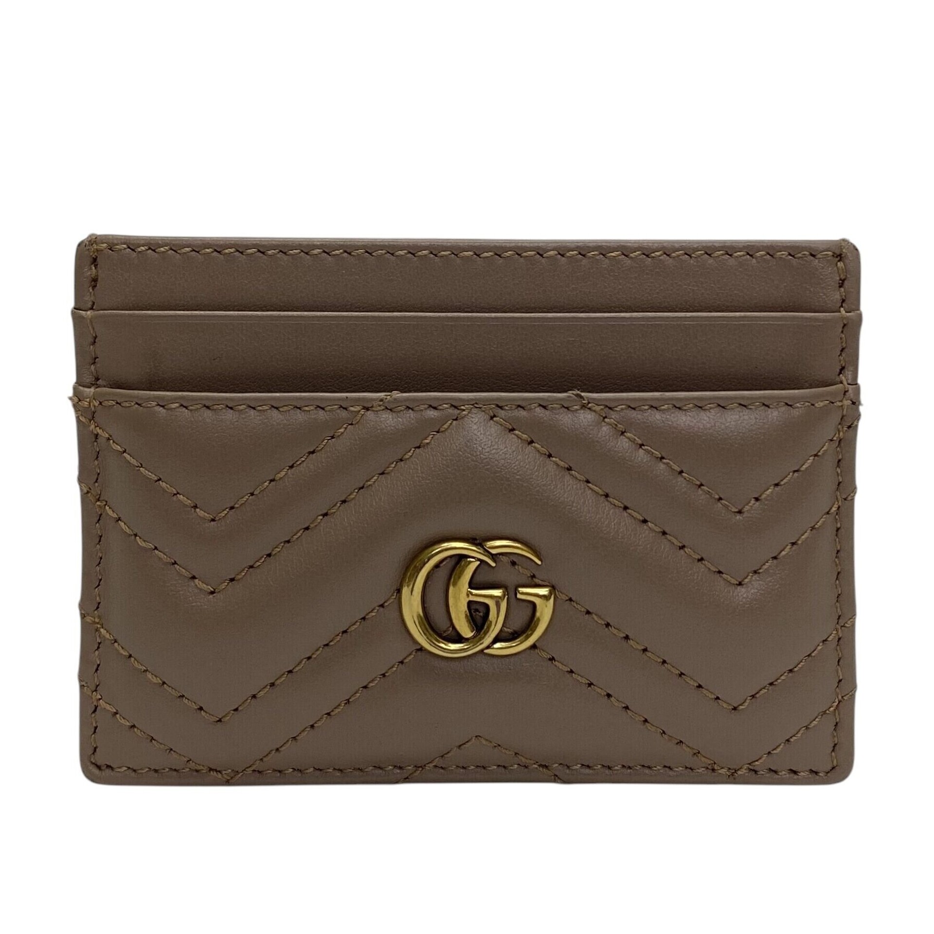 Porta-Cartões Gucci GG Marmont Nude