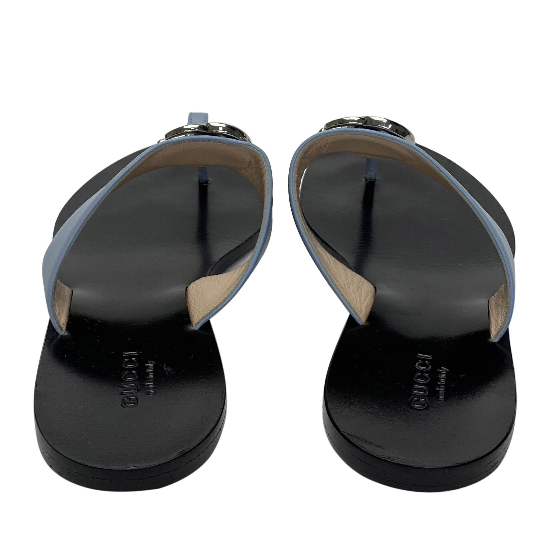 Flat Gucci GG Azul