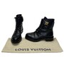 Bota Louis Vuitton Wonderland Couro Preta