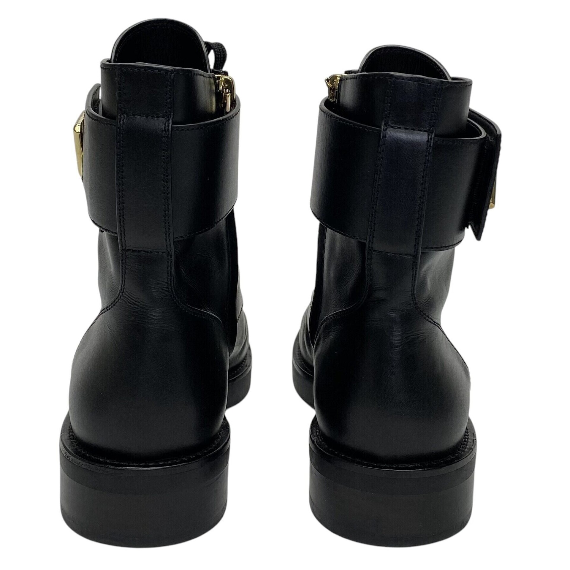 Bota Louis Vuitton Wonderland Couro Preta