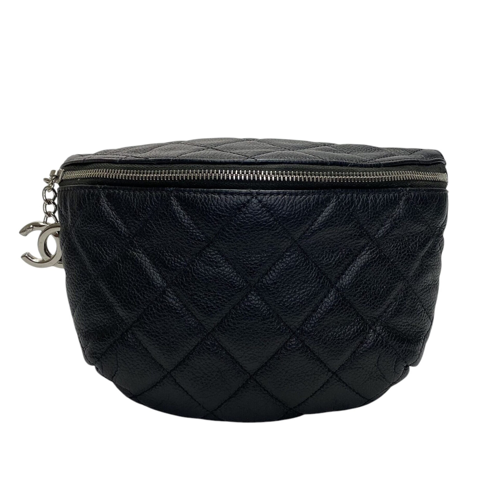 Pochete Chanel Couro Preto