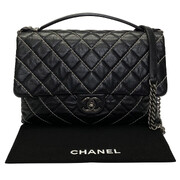 Bolsa Chanel Chevron Preta