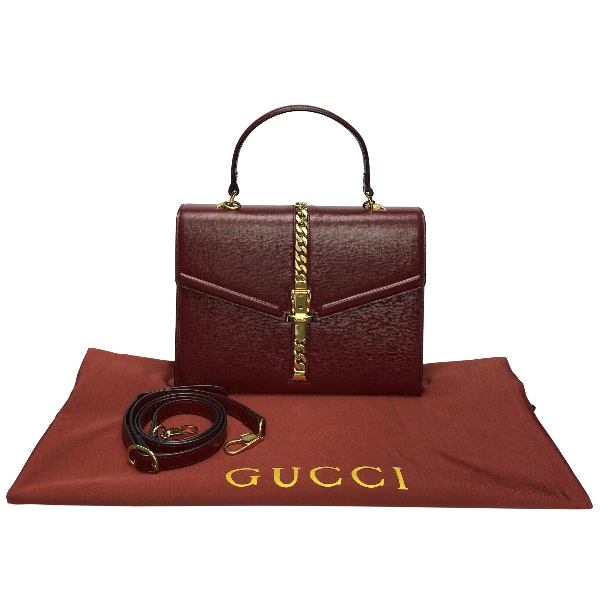 Bolsa Gucci Sylvie 1969 Vermelha