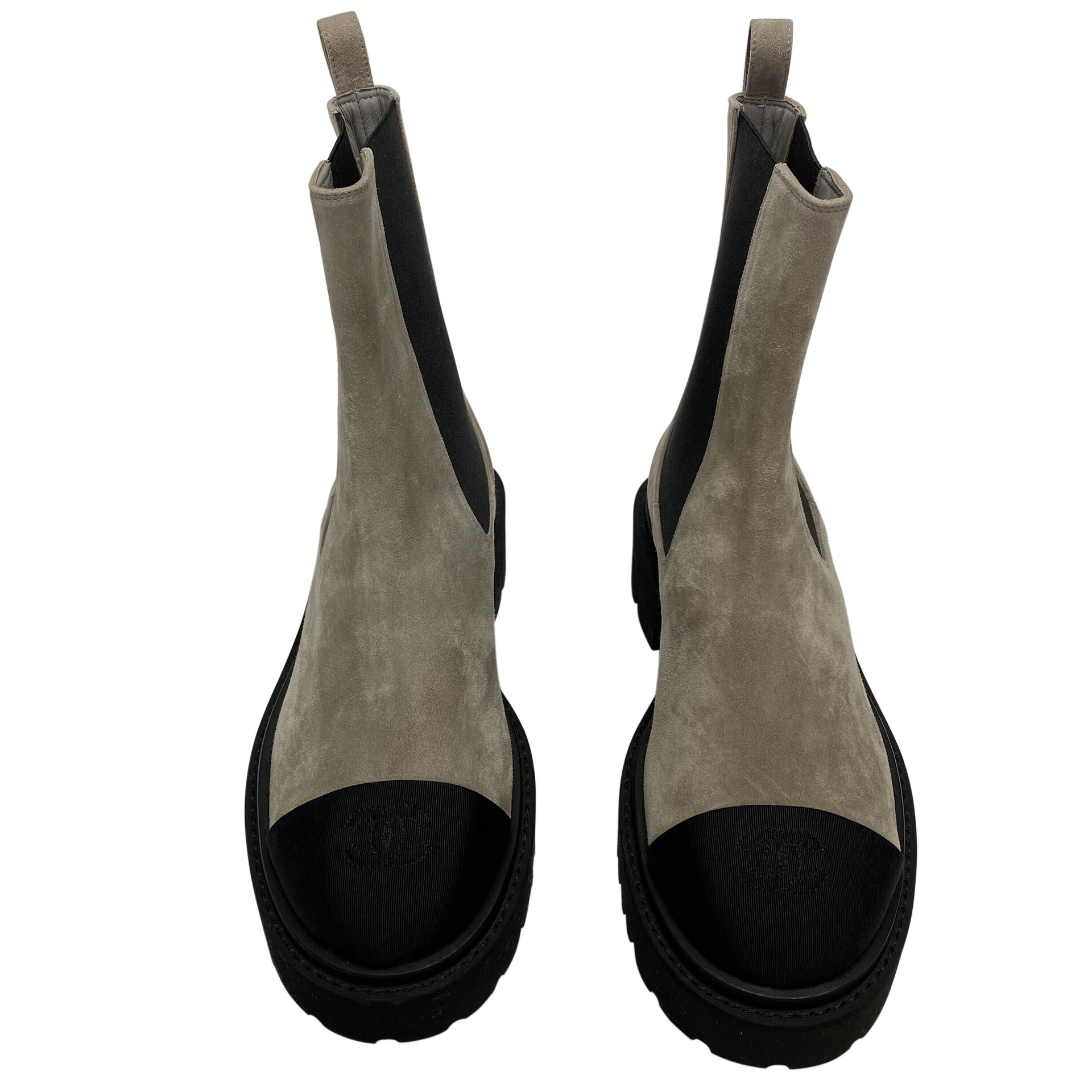 Bota Chanel Bicolor