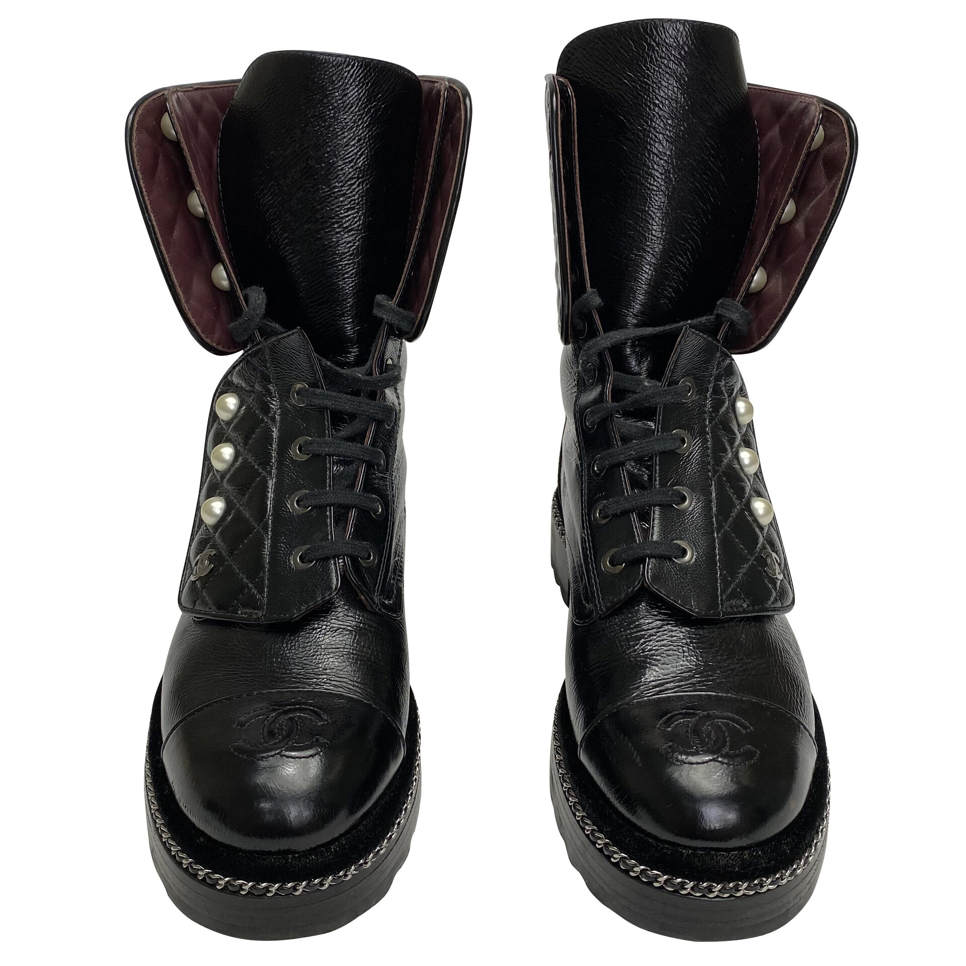 Bota Chanel Preta