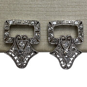 Par de Brincos Platina com Diamantes