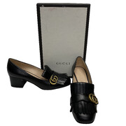 Mocassim Gucci GG Marmont Preto