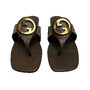 Flat Gucci Marrom e Monograma