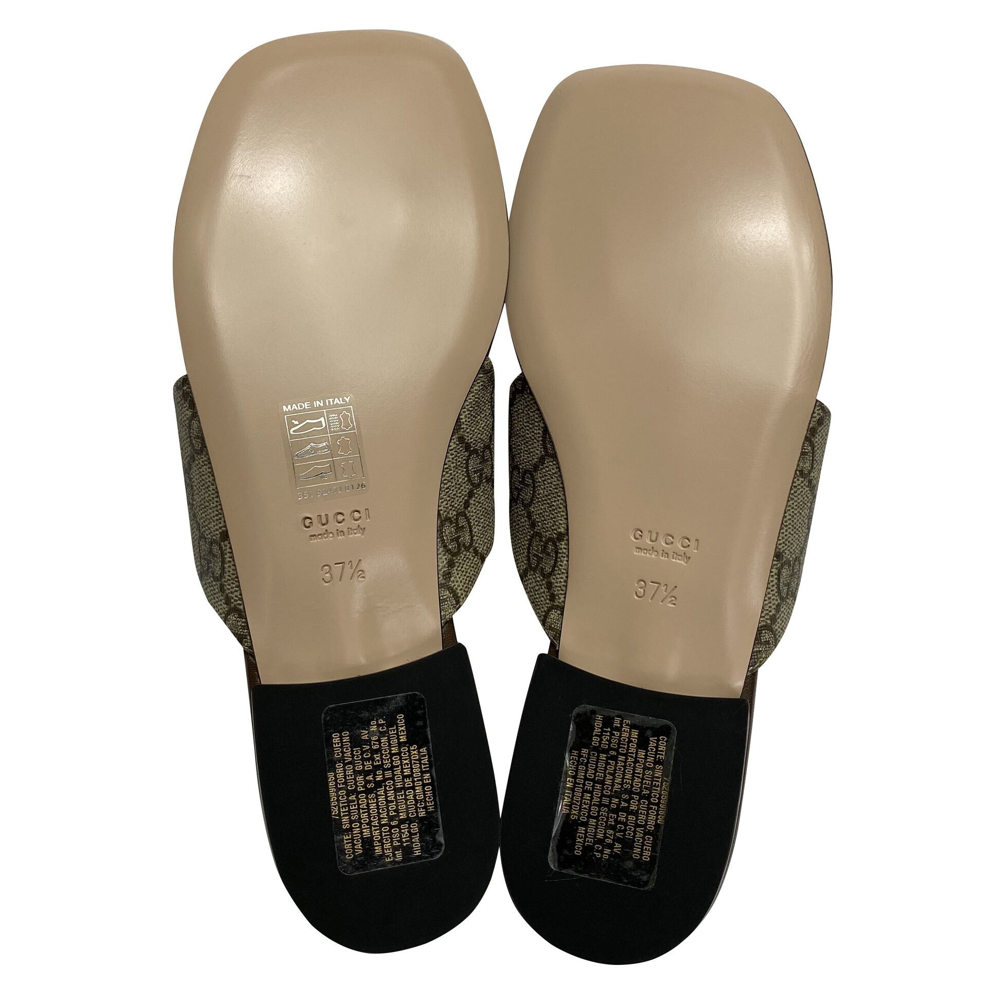 Flat Gucci Marrom e Monograma