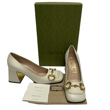 Sapato Gucci Horsebit Off White