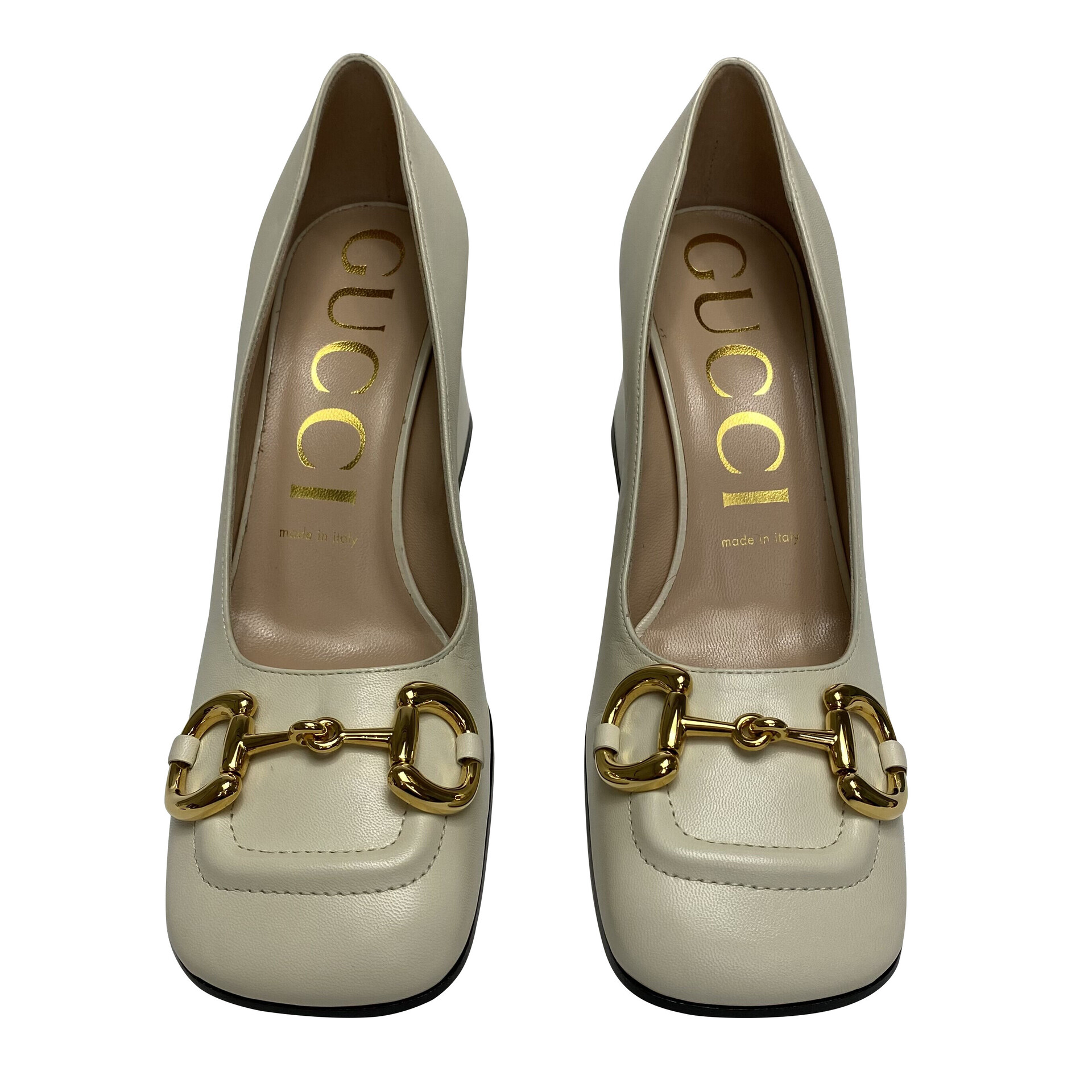Sapato Gucci Horsebit Off White