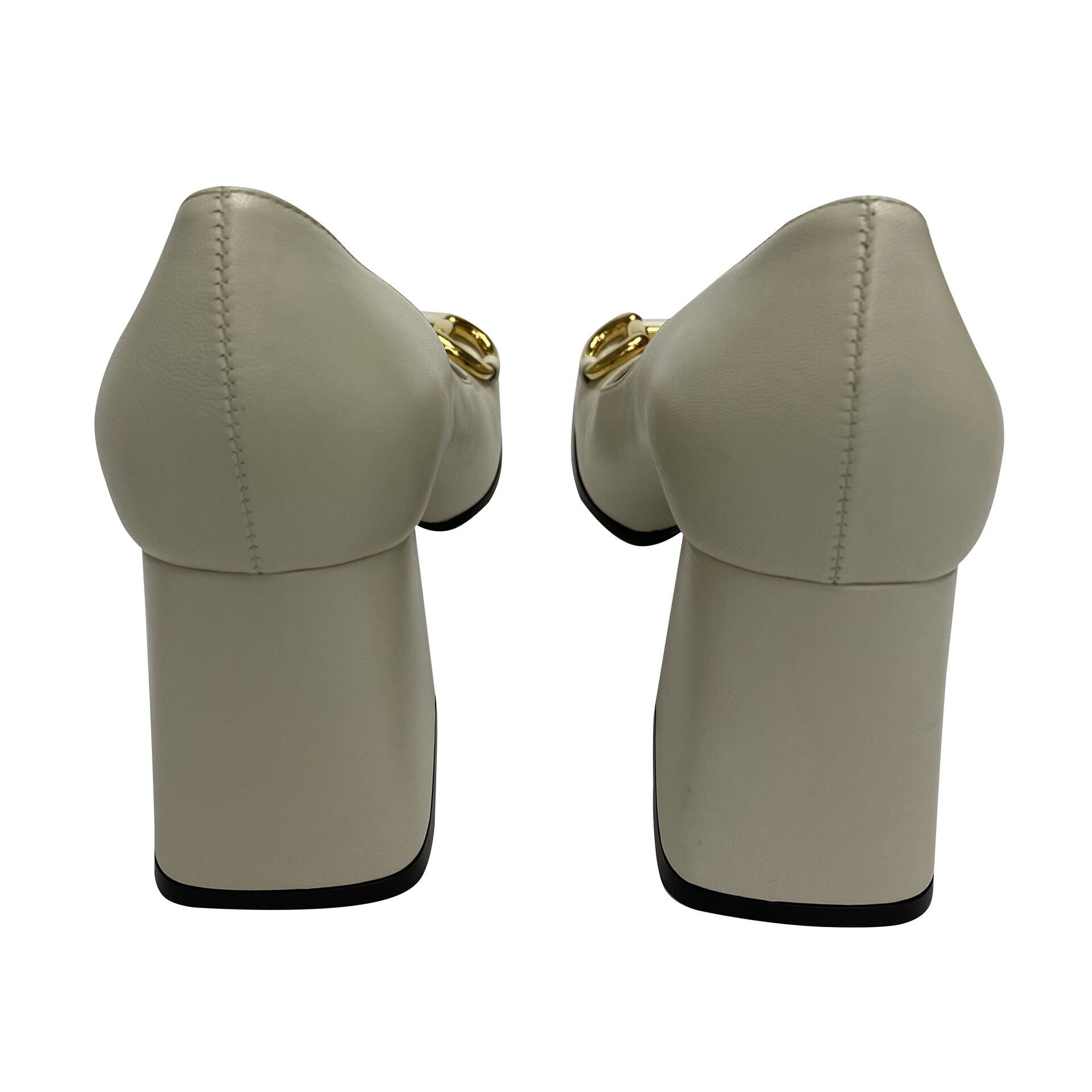 Sapato Gucci Horsebit Off White