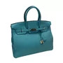 Bolsa Hermès Birkin 35 Togo Blue Atoll