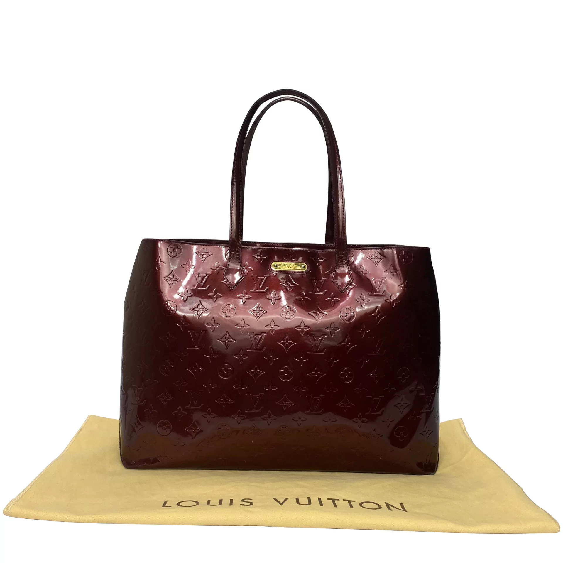 Bolsa Louis Vuitton Monogram Vernis Wilshire MM