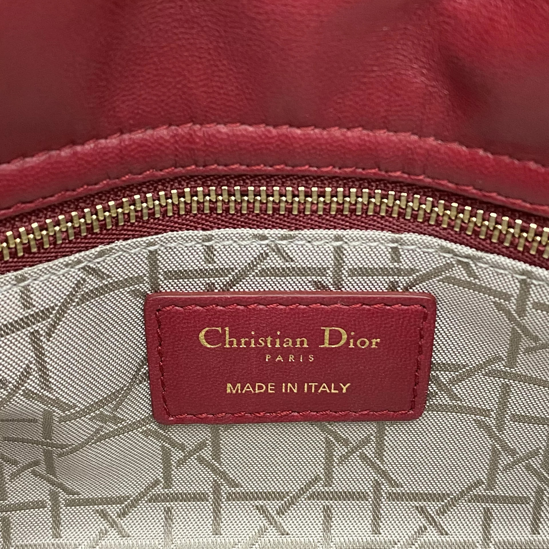 Bolsa Christian Dior Mini Lady Dior Vermelha