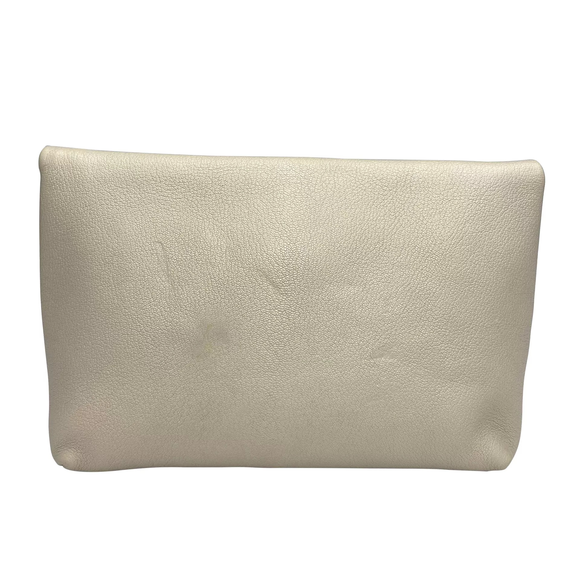 Clutch Burberry Couro Off White