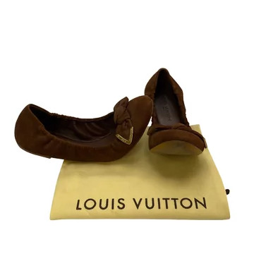 Sapatilha Louis Vuitton Camurça Marrom