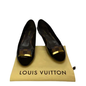 Sapatilha Louis Vuitton Verniz Marrom