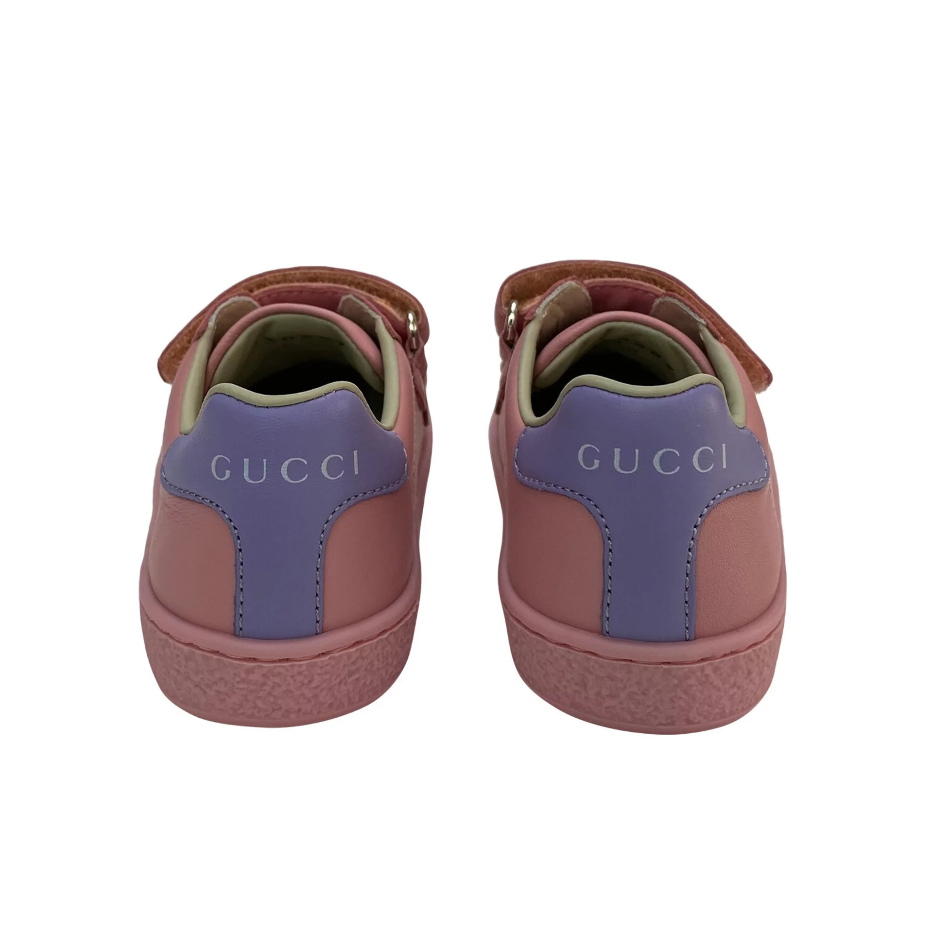 Sneaker Gucci Kids Couro Rosa