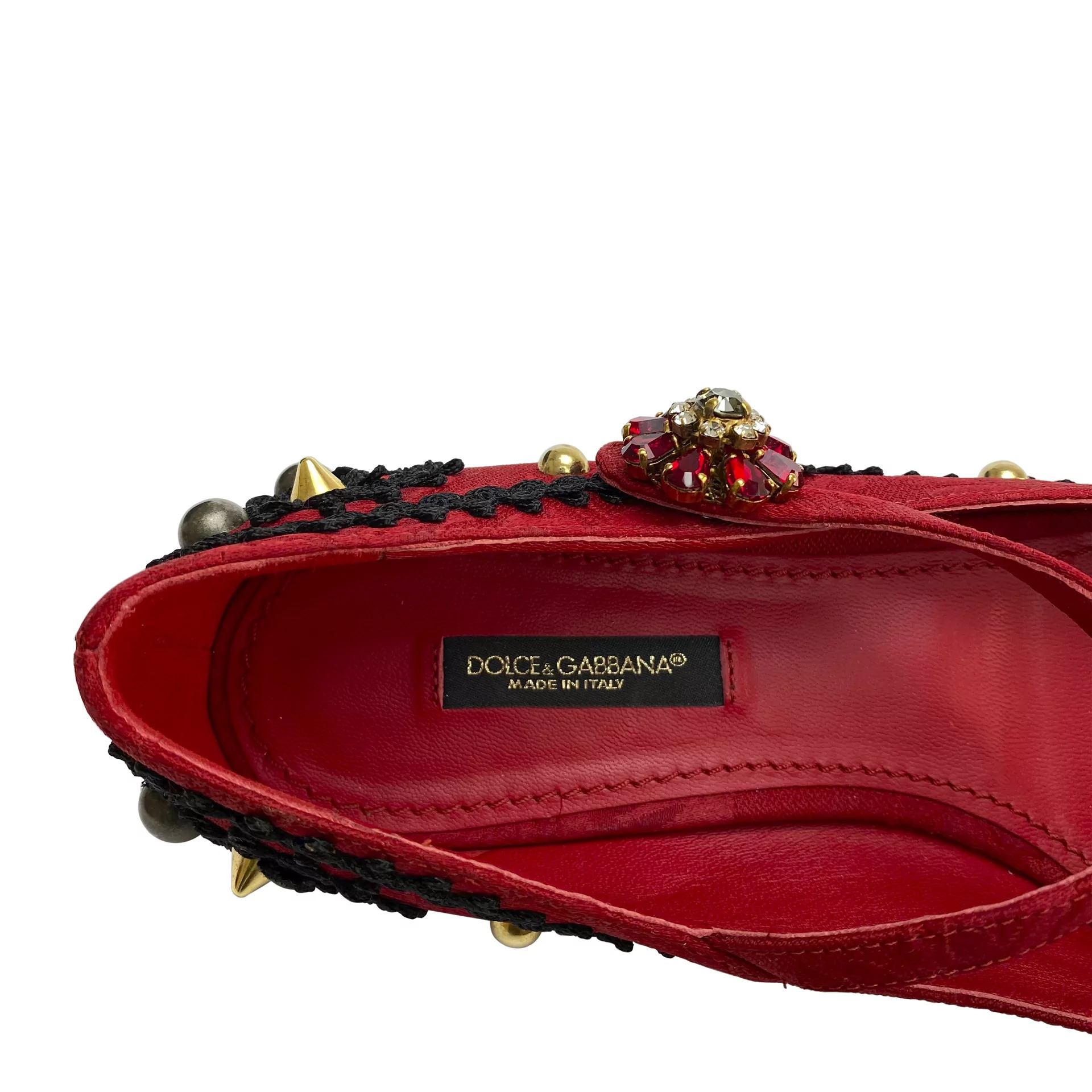 Sapatilha Dolce & Gabbana Vermelha Bordada