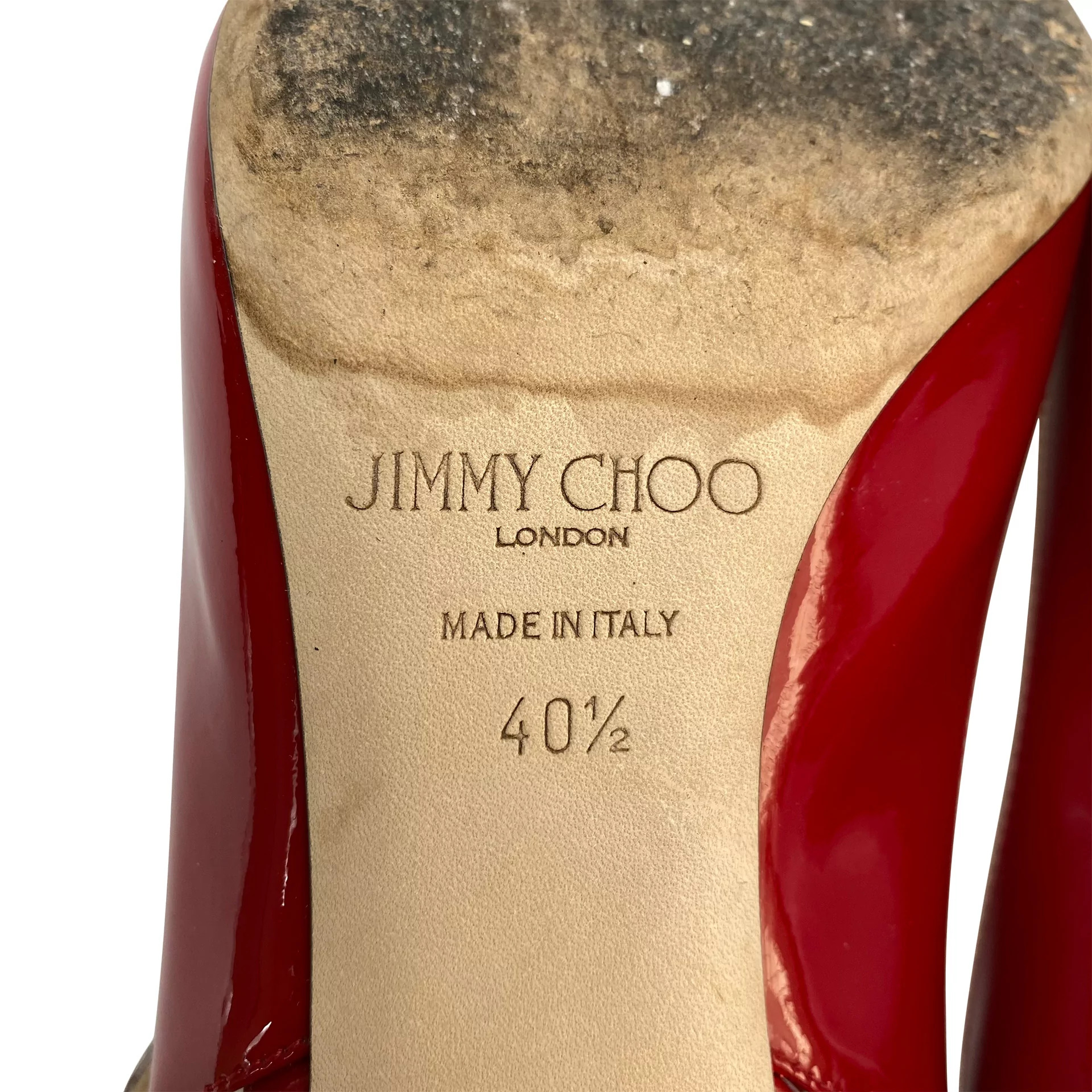 Sapato Jimmy Choo Verniz Vermelho