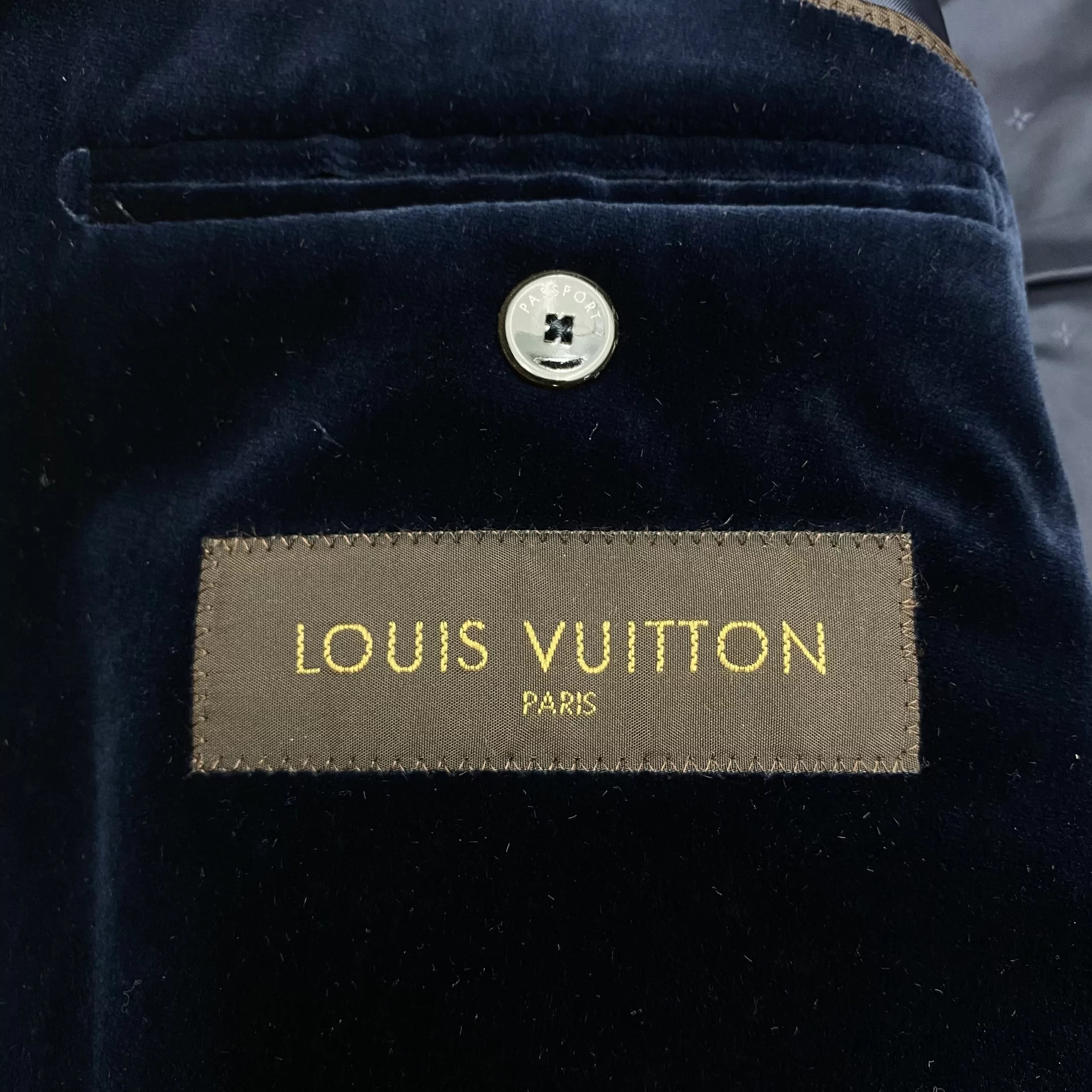 Blazer Louis Vuitton Veludo Marinho