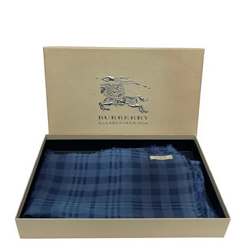 Pashmina Burberry Xadrez Azul