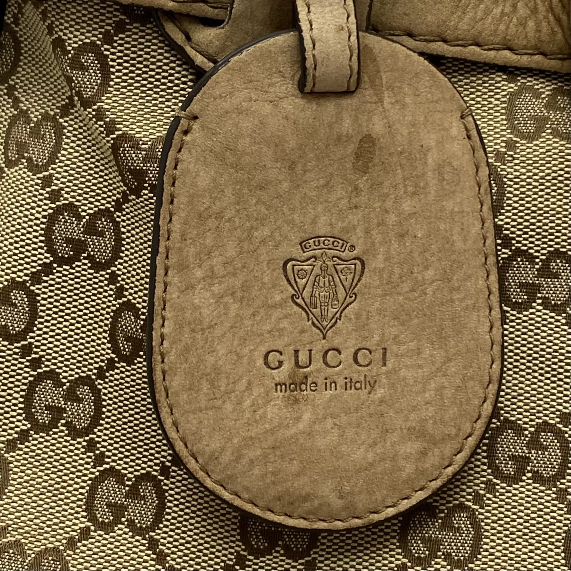 Bolsa Gucci GG Canvas Running Medium Bege